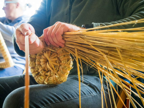Spiralförmiges Flechten der Wülste