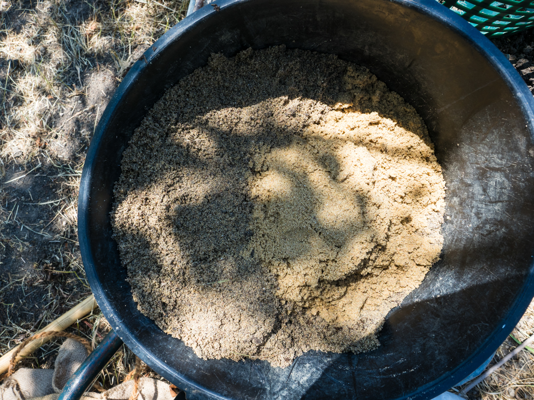 Vergleich zwischen gewaschenem und angereichertem Sand